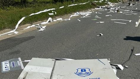 Brinks armored truck crashes, spills coins, fuel across …