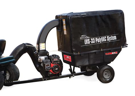 Tow behind vacuum trailer attachment for a riding lawnmower. It does a great job collecting all lawn debris while mowing. Brinly LVS-33 PolyVAC System. 10 cu.ft. 205cc Briggs and Stratton engine. Used for no more than a dozen hours. Was used with a 8200 Pro series craftsman riding mower..