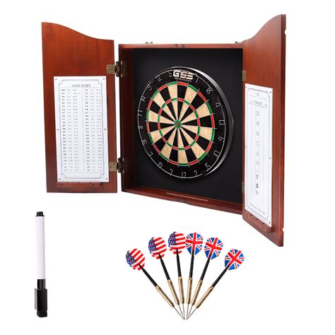 Bristle Dartboard and Cabinet Set with Darts - Wayfair