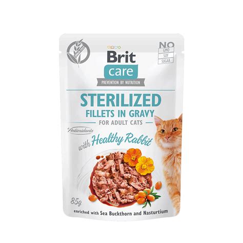 Brit Care Cat Pouch Fillets in Gravy with Healthy Rabbit for …