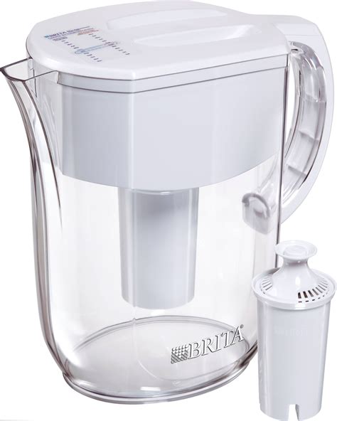 Brita filter. Premium Filtering Water Bottle - Stainless Steel, 32oz. $39.99. (78) Our Premium Filtering Water Bottle is made without BPA and keeps water cold for 24 hours, anytime, anywhere. 32-ounce capacity. 1 Bottle Filter included. Enclosed easy-sip straw. Saves you up to $229 per year*. Carbon. 
