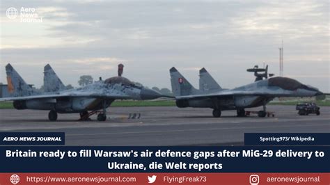 Britain ready to fill Warsaw's air defence gaps after MiG-29 delivery