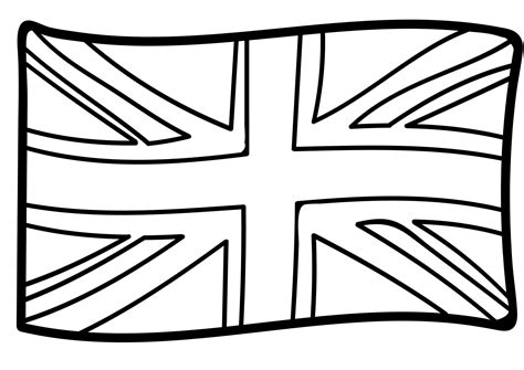 British Flag Coloring Page