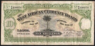 British West Africa 10 Shillings 1941, P-7b eBay