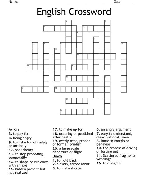 A quick crossword is published every weekday in G2 and on Saturdays in Review, both parts of the Guardian. 