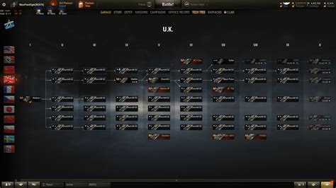 British tech tree wot. .  ...