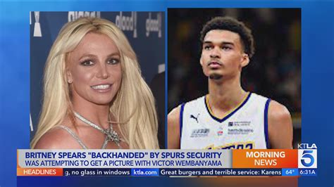 Britney Spears addresses being struck by Victor Wembanyama's security guard