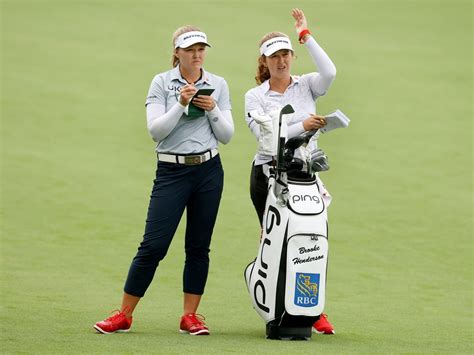 Brittany Henderson still loving her gig as caddie for sister …