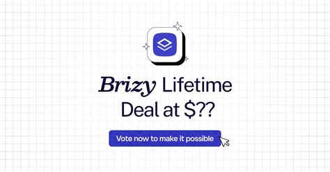 Brizy lifetime deal