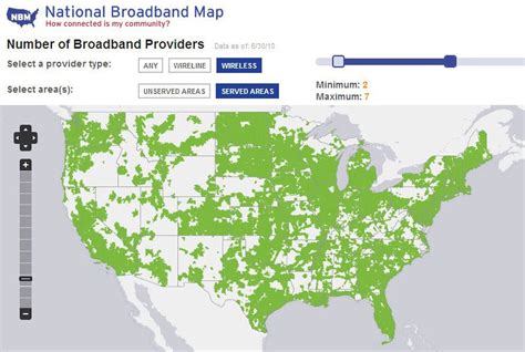 Broadband plan connections available in 13 counties by year