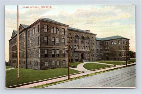 Broadway High School Building Seattle Washington WA UNP DB …