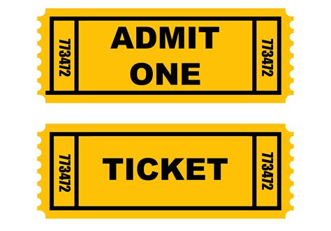 Broadway Ticket Template ClipArt Best