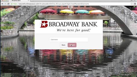 Broadway bank online. Broadway Bank. Broadway Bank. Register. Collapse. Registration. Hide Tile. close. To display the tile again, open the settings section at the top of the page. Hide. Pin. … 