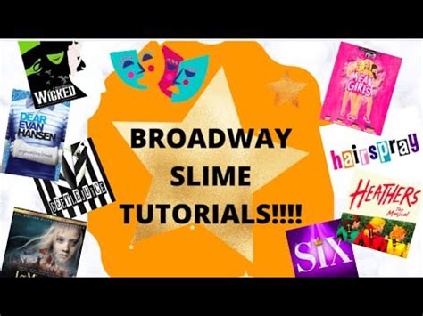Broadway slime tutorials reddit.  Broadway Musicals & London West End...