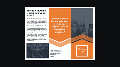 Brochure Template For Word Free