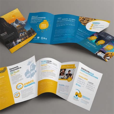 Brochure template Generative AI Premium AIgenerated image