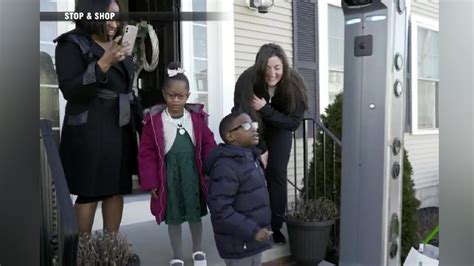 Brockton boy gets visit from one of his favorite robots after completing cancer treatment