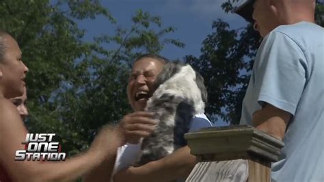 Brockton family tearfully reunited with service dog