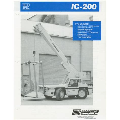 Broderson ic 200 1b service manual. - 2003 honda civic lx service manual.