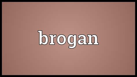 Brogan Definition & Meaning - Merriam-Webster