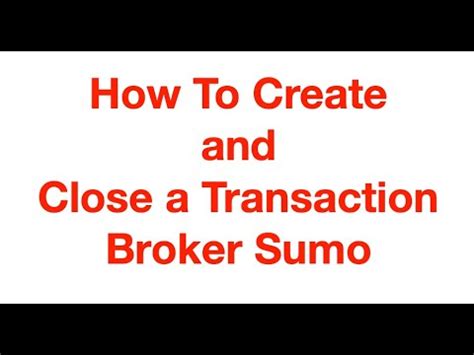 Broker Sumo CDA Video - YouTube