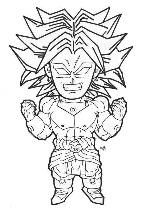 Broly Coloring Sheets