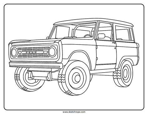 Bronco Coloring Page
