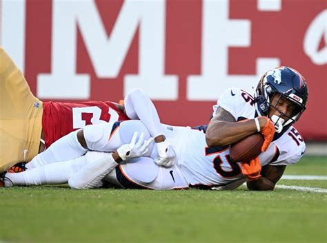 Broncos WR Jalen Virgil injured meniscus vs. 49ers, seeking second opinion, sources say
