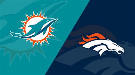 Broncos dolphins. Dolphins 38, Broncos 23. Broncos will take a 17-3 lead at halftime before losing 38-23 in the second half where Russell Wilson turns into a pumpkin and the defense gets shredded. Broncos will be 0 ... 
