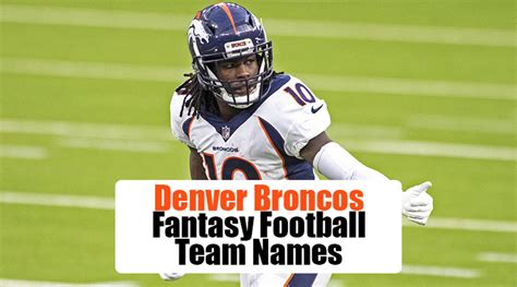 Broncos fantasy football team names. Russell n’ Flow. Wilson…we’re tough to beat! Wilsonofa. That girl is so DangeRUSS. I’m Sorry Wilson! Heart-Shaped Lockett. Russell My Jimmies. Everyday I’m Russelin’. Christmas Carrollers. 