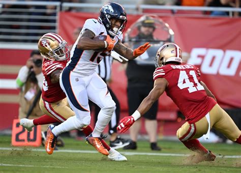 Broncos place WR Jalen Virgil on injured reserve after knee injury vs. 49ers, ending his season