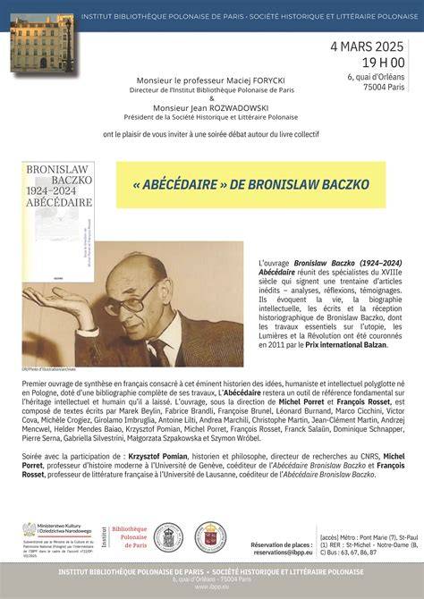 Bronislaw Baczko's path-breaking work