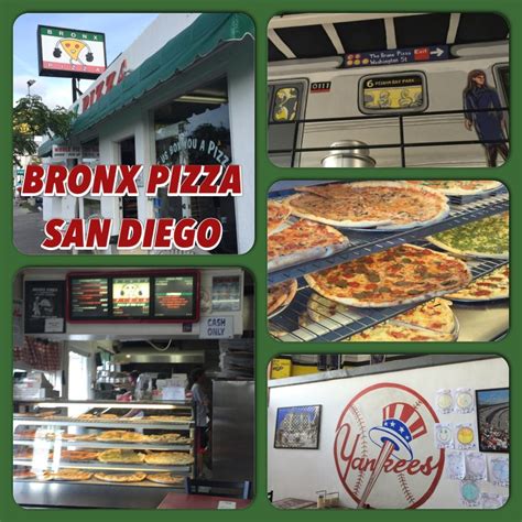 Bronx pizza san diego. Specialties: Thin crust pizza, just like back home Established in 1997. The first "pizza by the slice" joint in San Diego. 