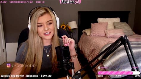 Go to brookeab's main clip page. twitch.tv/brookeab This clip has 0 views Clipped 01-01-1970 at 12:00:00 AM. Share: brookeab. Comment Box is loading comments... Clips; Full Videos; Most Popular Clips of brookeab . Today; This Week; This Month; All Time; 145,445 59 seconds. BrookeAB Accident Pr... 129,333 36 seconds.. 