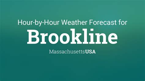 Brookline ma hourly weather. Things To Know About Brookline ma hourly weather. 