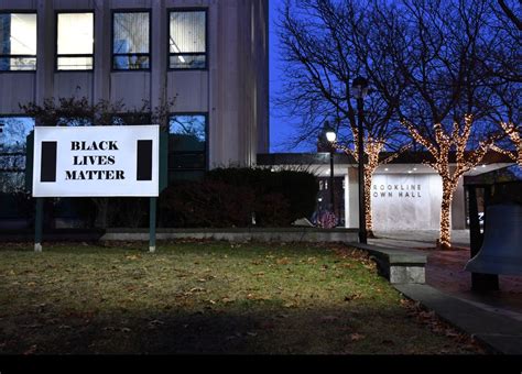 Brookline to take down Black Lives Matter sign, decision tied to posters of kidnapped Israelis