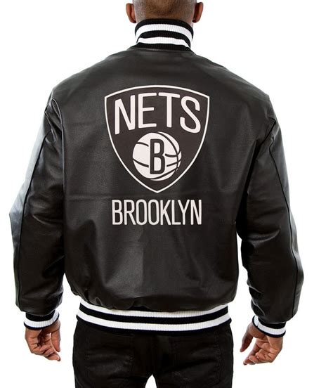 Brooklyn Nets Leather Jacket - Right Jackets