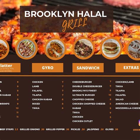 Brooklyn halal. 34. 3.0 miles away from Halal Grill. Roxie X. said "Ordered again from this place. The food is divine!!!!!! Cheap but super yummy, not to mention the fast delivery. This will be my No.1 delivery place in the neighborhood. I ordered late night delivery, this place is fast, on time,…". read more. in New Mexican Cuisine, Mexican, Spanish. 
