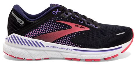 Brooks adrenaline gts 22 women. Brooks Adrenaline GTS 22 Running Shoe - Women's. Hit the track with ease in the Adrenaline GTS 22 running shoe from Brooks. GuideRails® technology adds support by keeping excess movement in check, while DNA LOFT cushioning offers a soft, smooth ride. TECHNOLOGY. Run Type: Distance, Sprints, Everyday. Shoe Feel: Support. Surface Type: Road, Track. 