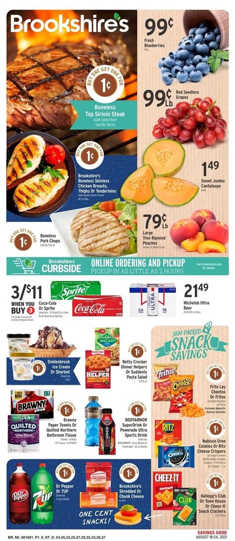 March 19, 2024. Discover the latest Brookshire’s weekly ad, valid from Mar 20 – Mar 26, 2024. Save with the online circular regularly for exclusive promotions that add more discounts to in-store deals. Make your Easter extra special with great savings on USDA Select Boneless New York Strip Steak, Hormel Pork Chops, Assorted, Brookshire’s .... 