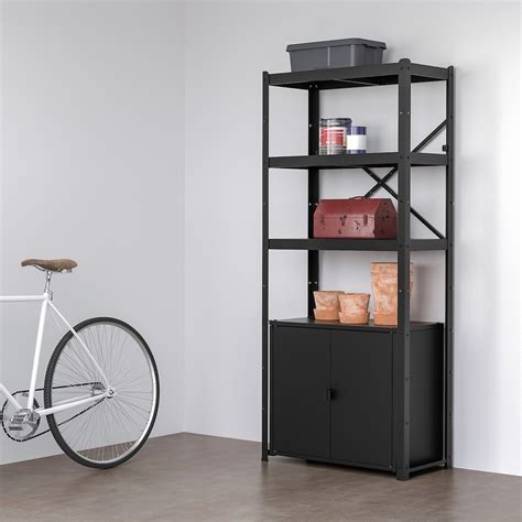 Article Number 695.161.38. Product details. What's included. Measurements. Reviews (10) Customize it. BROR Shelving unit, gray-green/pine plywood, 331/2x215/8x743/4" This storage system is our interpretation of heavy metal – sturdy, durable and flexible. Also easy to assemble, complete as needed and is robust enough to withstand moisture ... . 