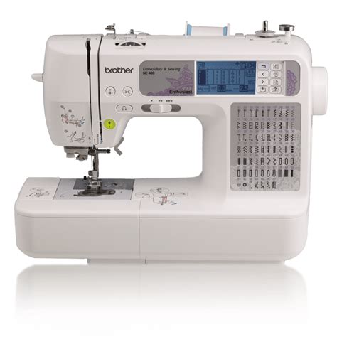 Brother Electric Sewing Machine SE400 Embroidery LCD …