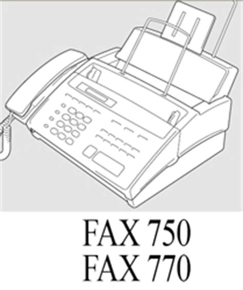 Brother Fax Machine 750 / 770 Owners Manual Instructions …