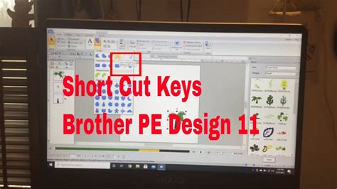 Brother PE Design 11 Shortcut Keys YouTube