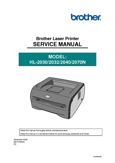 Brother hl 2030 hl 2032 hl 2040 hl 207 0n laser printer service repair manual. - Linde er 18 forklift service manual.