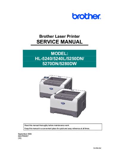 Brother hl 5240 hl 5240l hl 5250dn hl 5270dn hl 5280dw service manual. - Alinco dr 135 mk3 service manual.