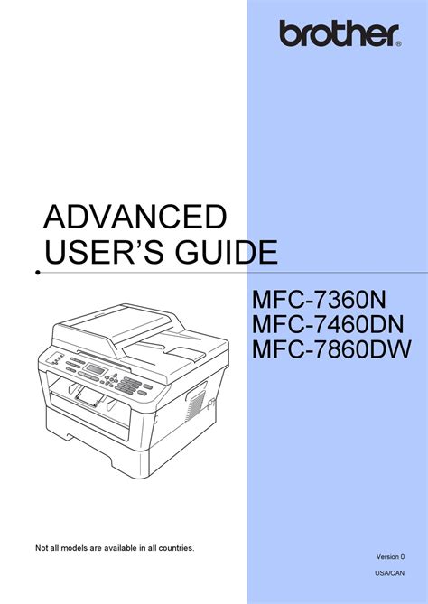 Brother mfc 7860dw advanced users guide. - Sex crime investigations the complete investigatora a a s handbook.