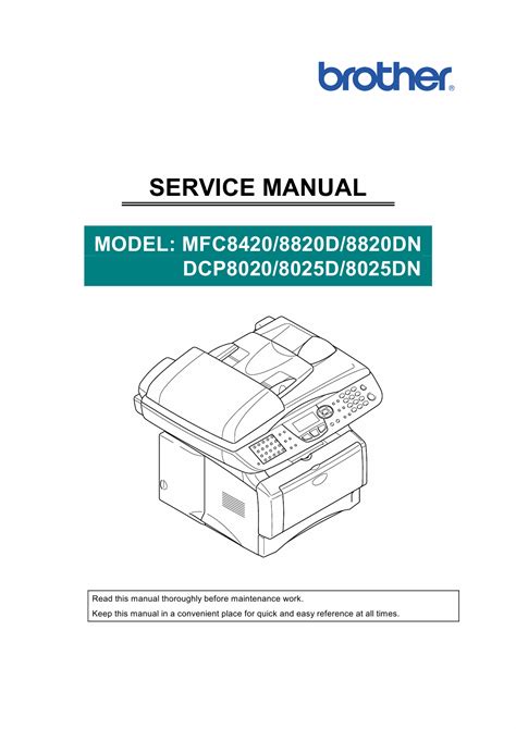 Brother mfc 8420 mfc 8820d mfc 8820dn service manual. - Sony fh b170 fh b177 compact hi density component system parts list manual.