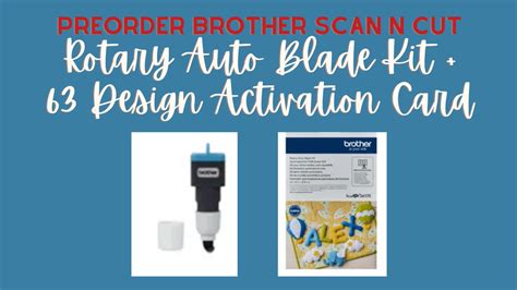 Brother rotary blade.  63 Design Activation Card The Rotary Auto Blade Kit comes with 63 differ...
