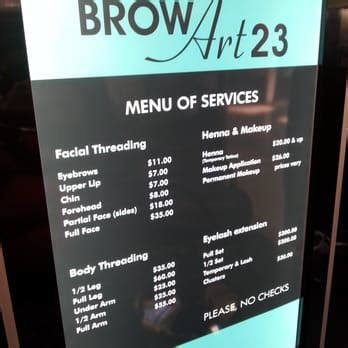 Brow Art 23 Prices